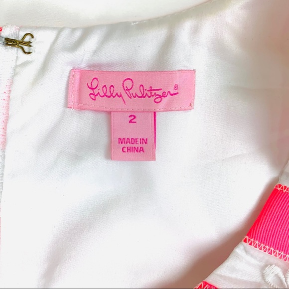 Lilly Pulitzer Pink Joslin Flutter Ribbon Stripe - Picture 7 of 8